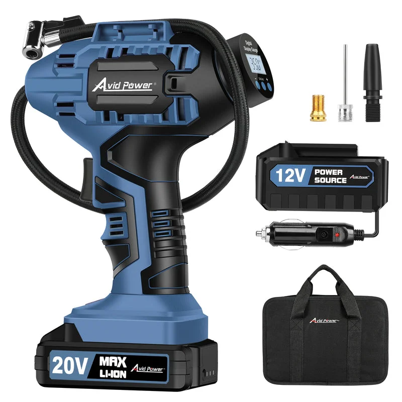 AVID POWER Tire Inflator Portable Air Compressor — Best Portable Tire Inflator for Road Trips (2026 Buying Guide) (alternate view)