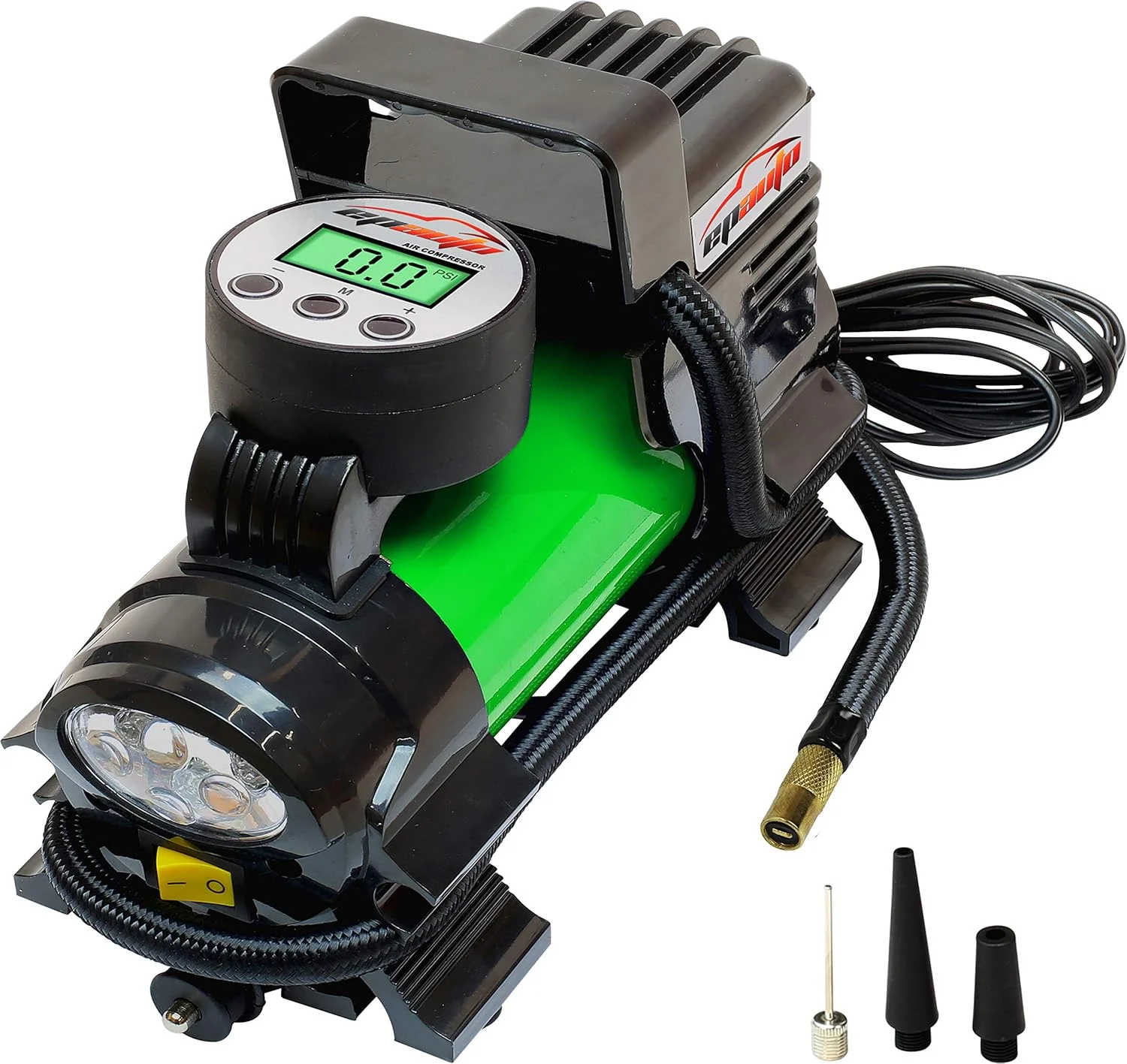 EPAuto 12V DC Portable Air Compressor Pump — Best Portable Tire Inflator for Road Trips (2026 Buying Guide) (alternate view)