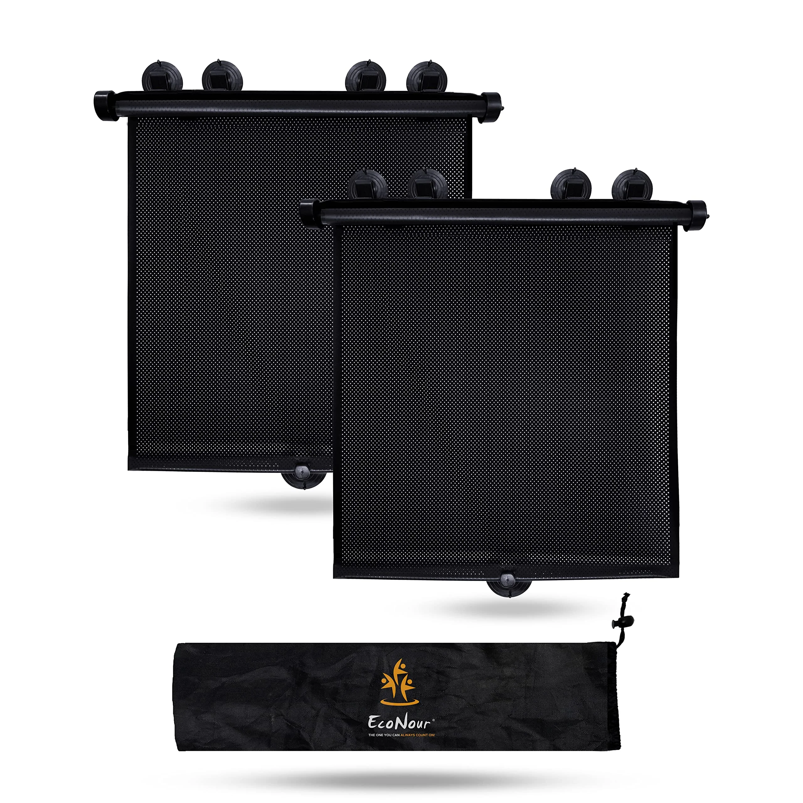 EcoNour Car Window Shades — Best Car Window Shades for Camping: Full-Cabin Blackout (alternate view)