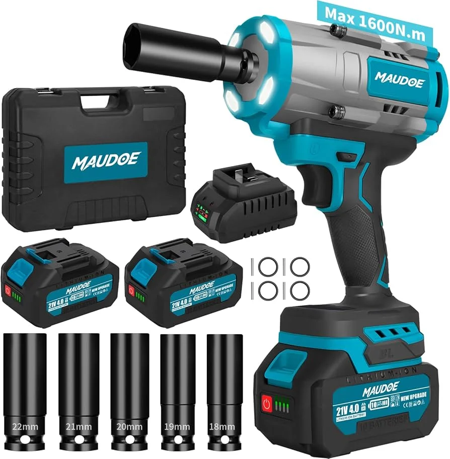 PAOWAFOL 2026 Impact Wrench 1180ft-lbs(1600N.m)