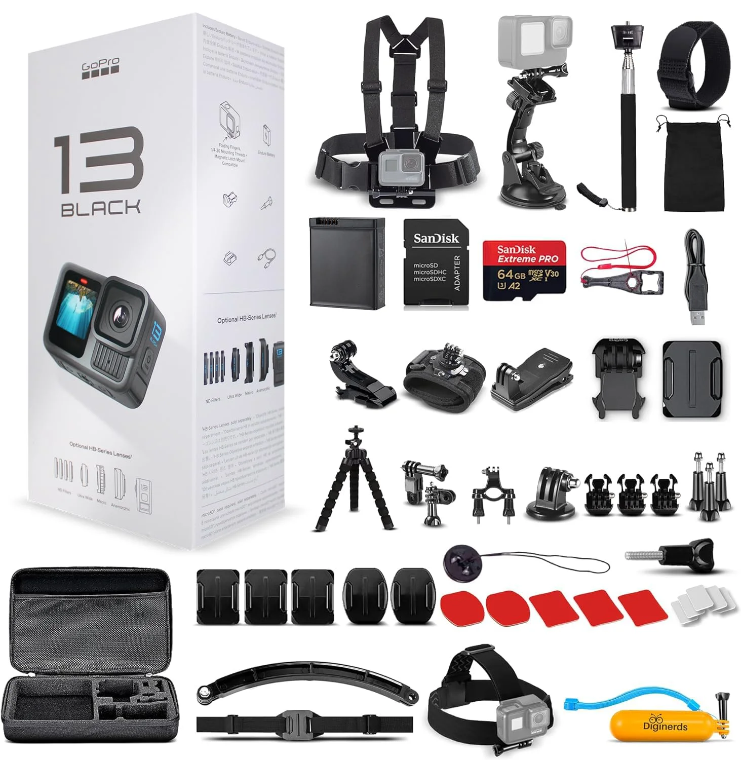GoPro HERO13 Black — Action Camera With Longest Battery Life: DJI Osmo 5 Pro