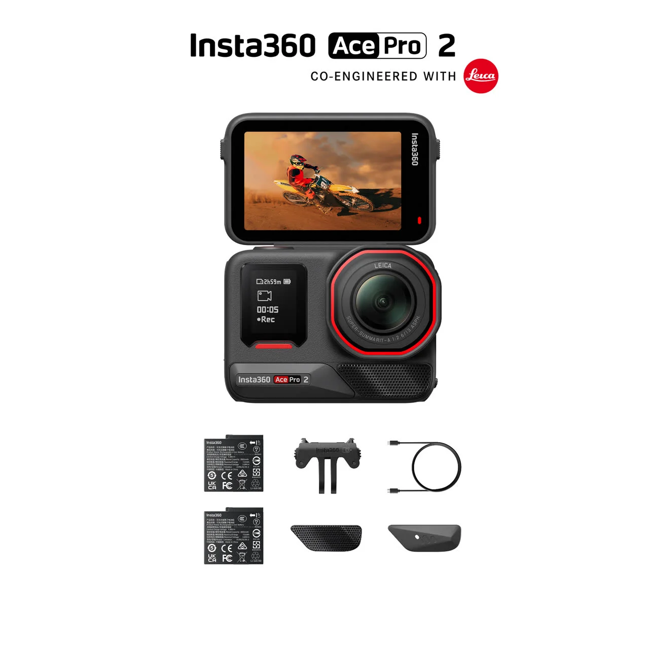 Insta360 Ace Pro 2 — Action Camera With Longest Battery Life: DJI Osmo 5 Pro