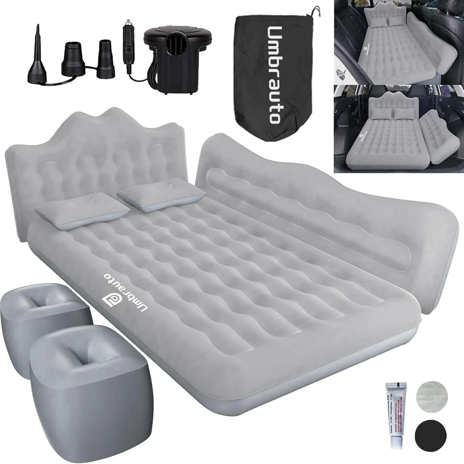 Umbrauto Inflatable Car Mattress Bed