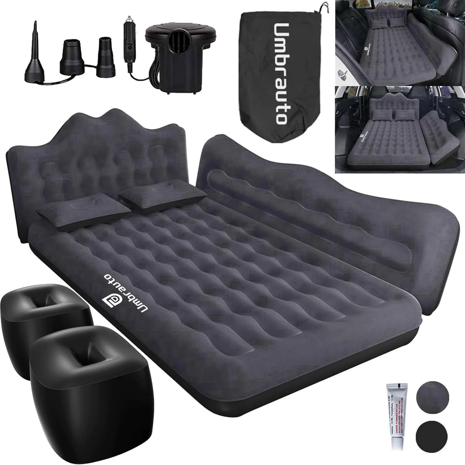 Umbrauto Inflatable Car Mattress Bed
