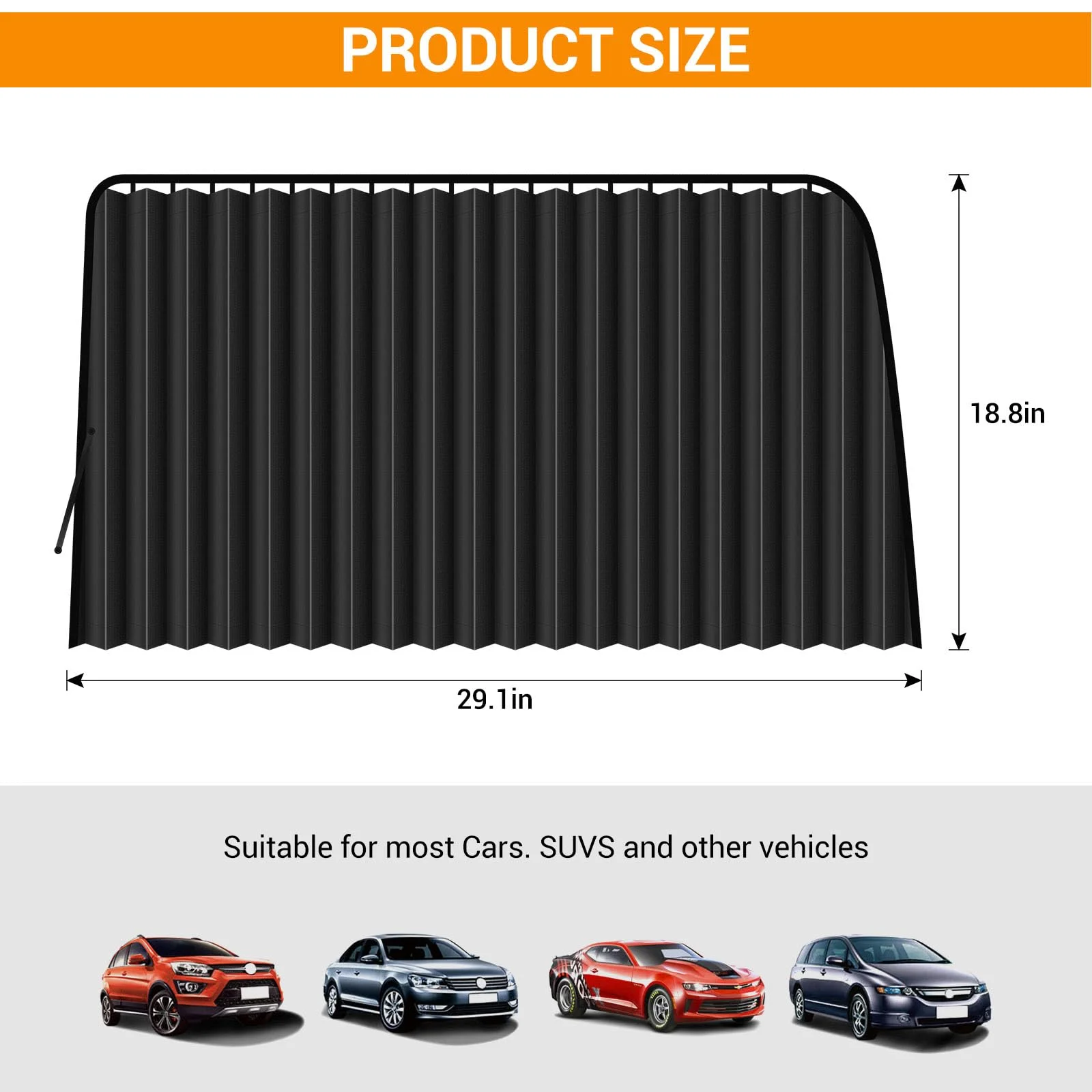 ZATOOTO Magnetic Car Side Window Sun Shades