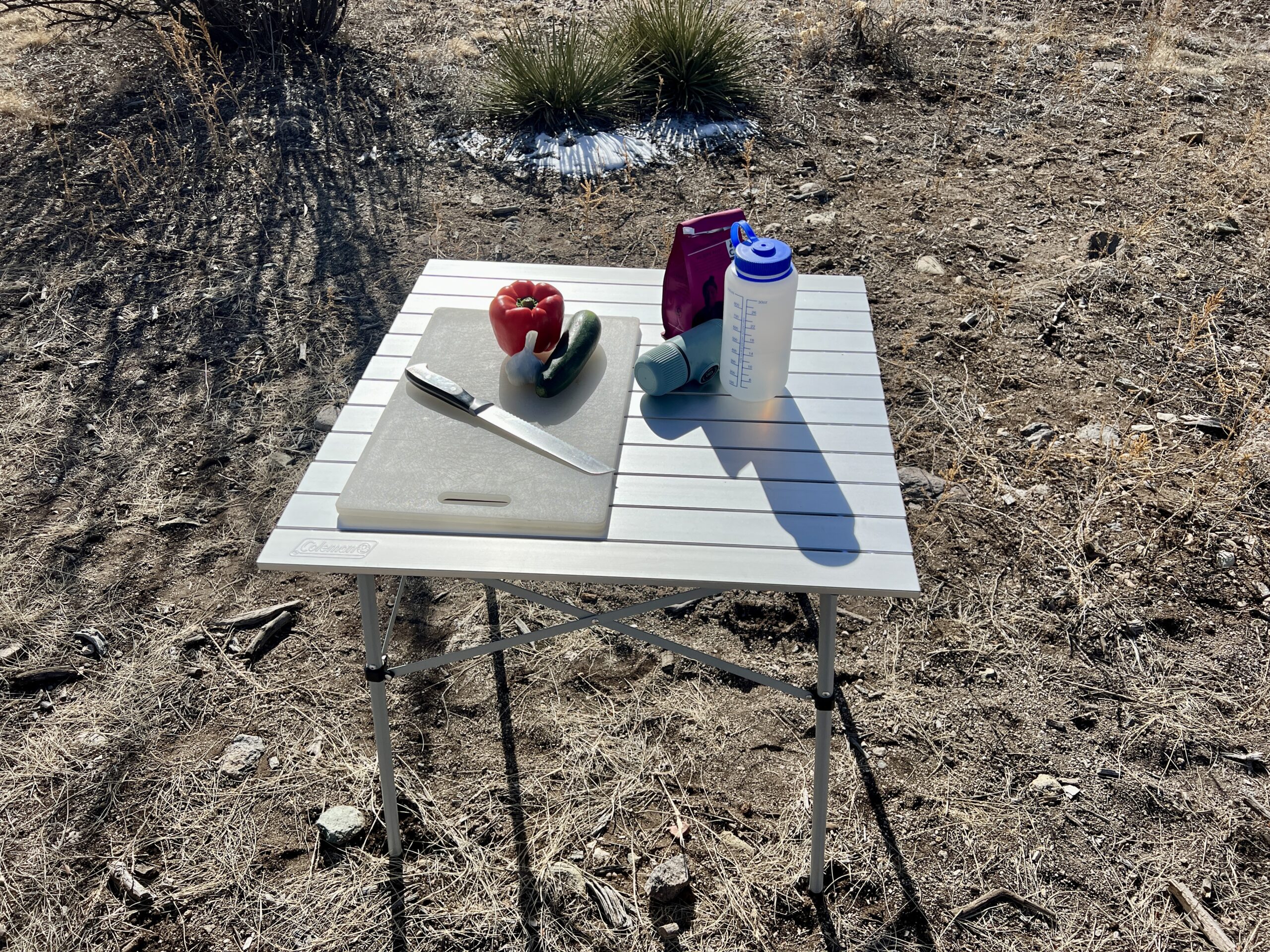 Coleman Compact Roll Top Aluminum Table