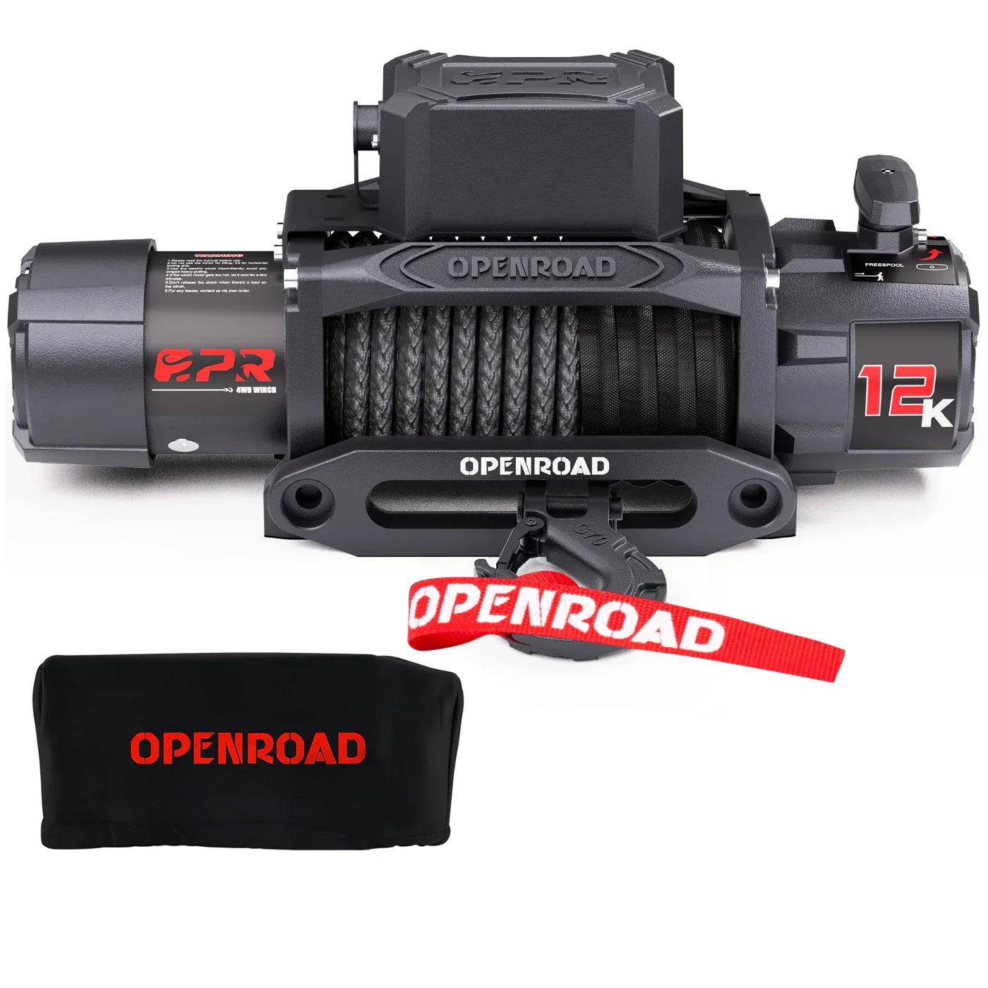 OPENROAD 12000lb Portable Electric Winch
