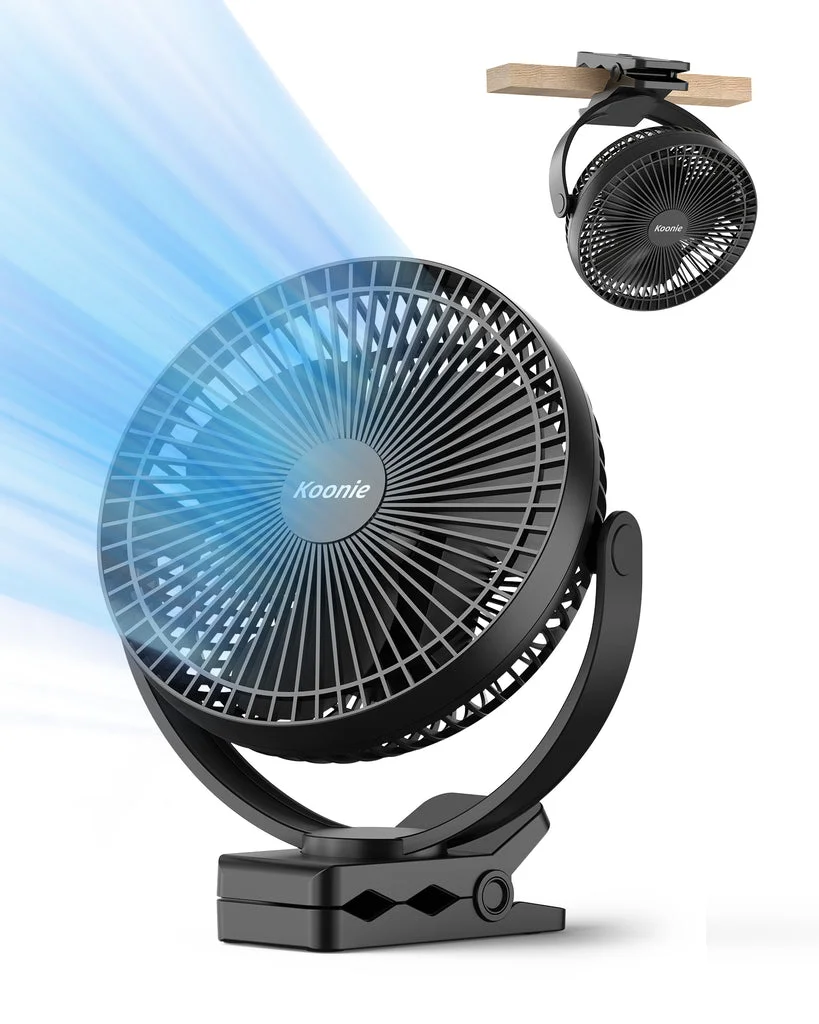 Koonie 10000mAh Clip On Fan