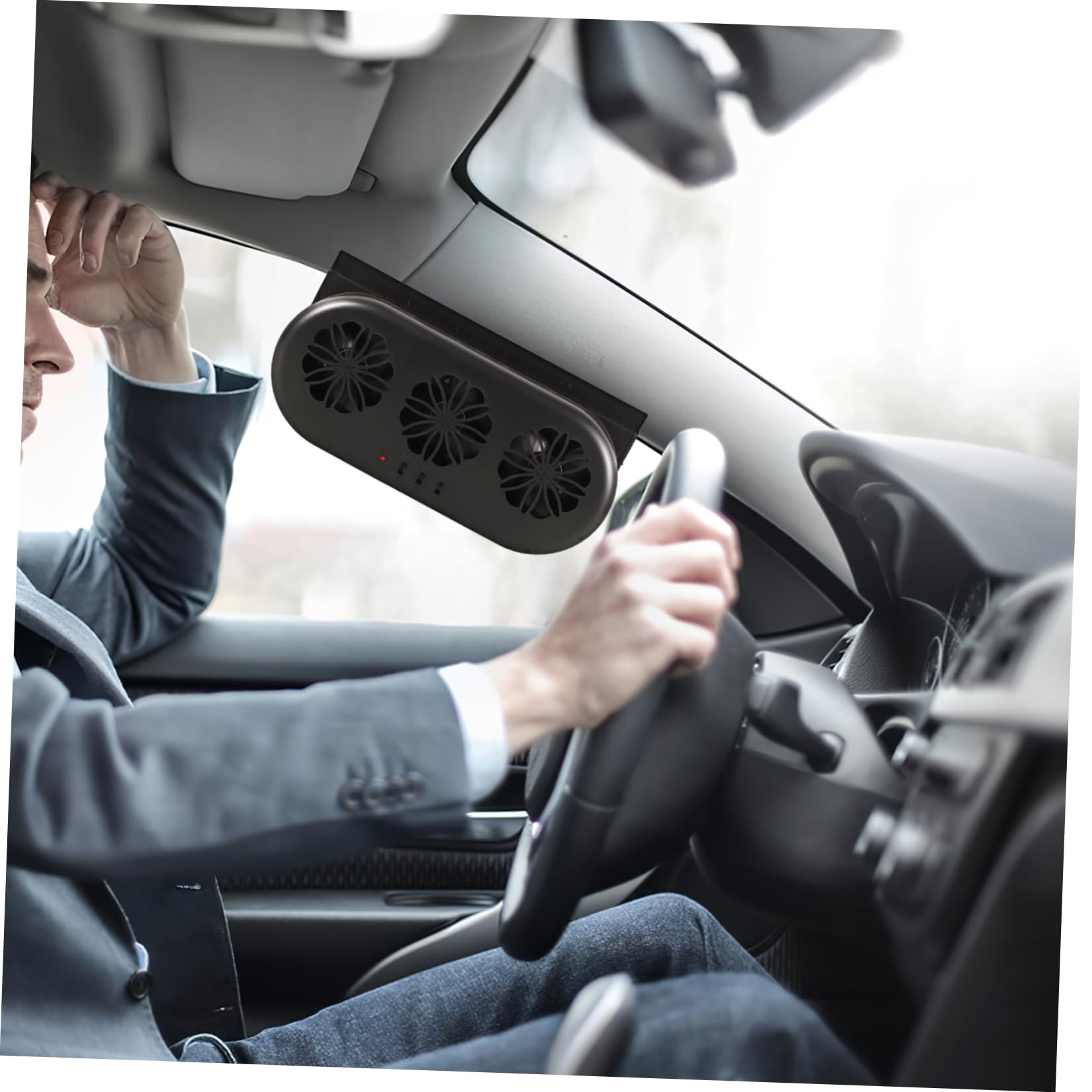 TOPPERFUN Car Window Fan USB Powered