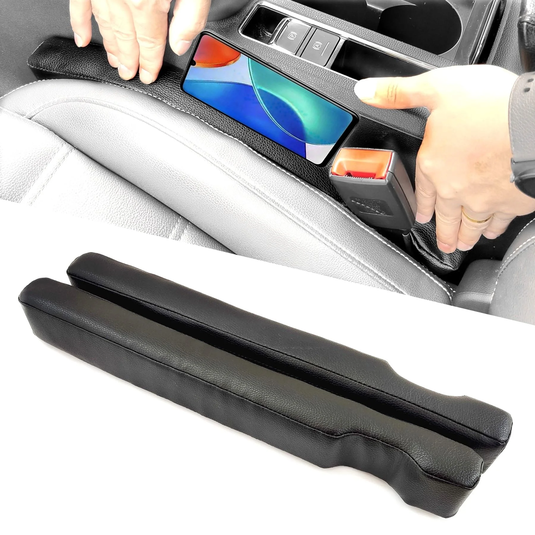 Wuzno Leather Car Seat Gap Filler