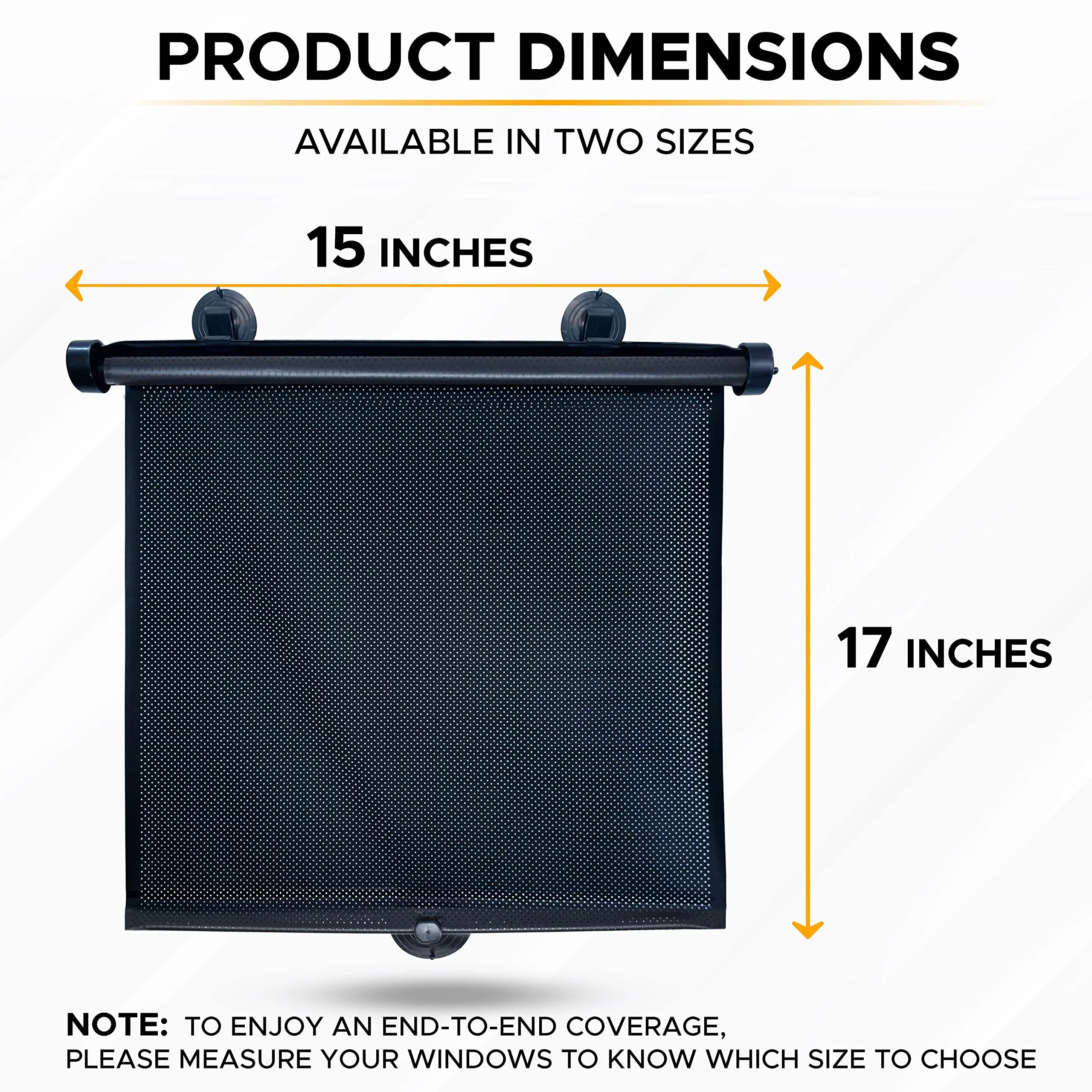 EcoNour Car Window Shades — Best Car Window Shades for Camping: Full-Cabin Blackout