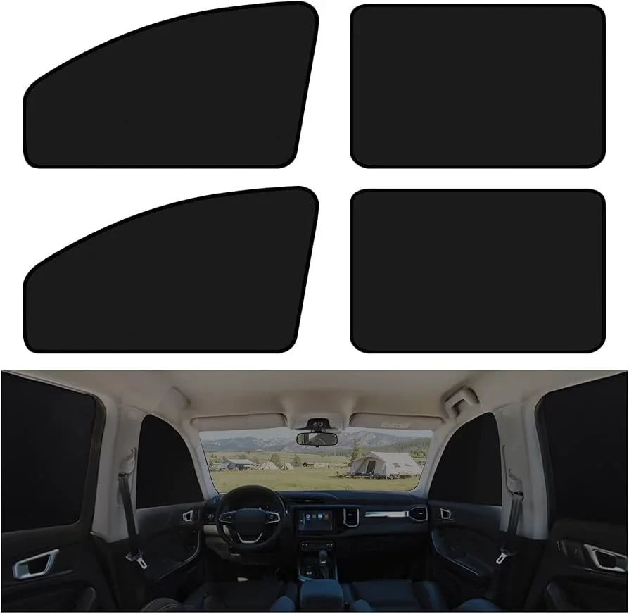 XCBYT Car Window Shades — Best Car Window Shades for Camping: Full-Cabin Blackout