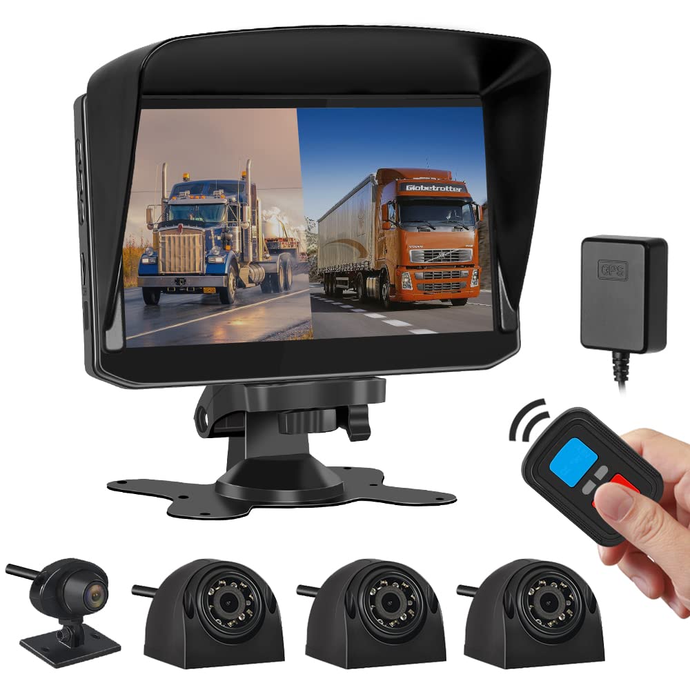 VSYSTO 4CH Truck Dash Cam 360 Surveillance DVR Recorder