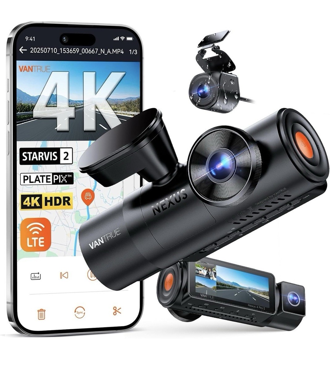 Vantrue N4 3-Channel Dash Cam