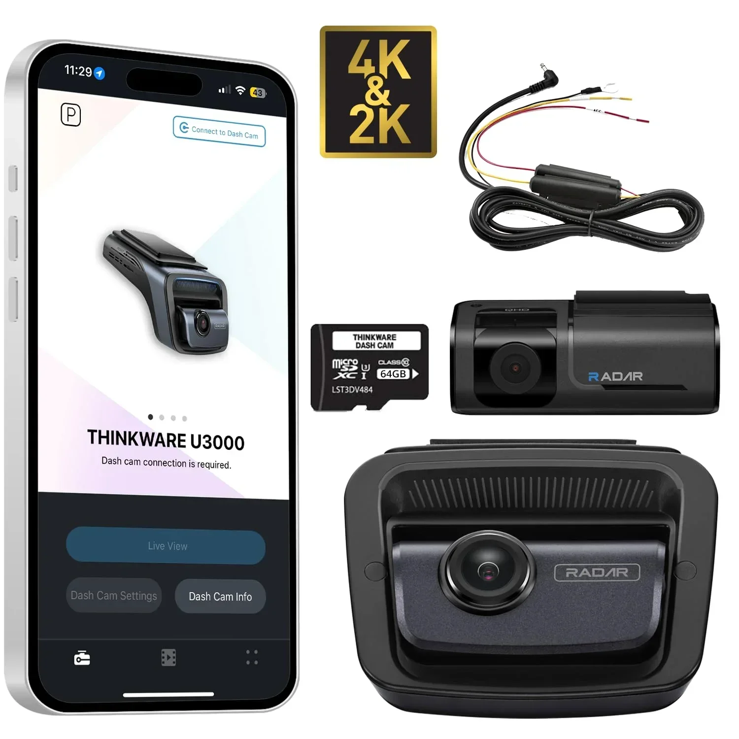 Thinkware U3000 — Best Dash Cam With Parking Mode: Top Picks (alternate view)