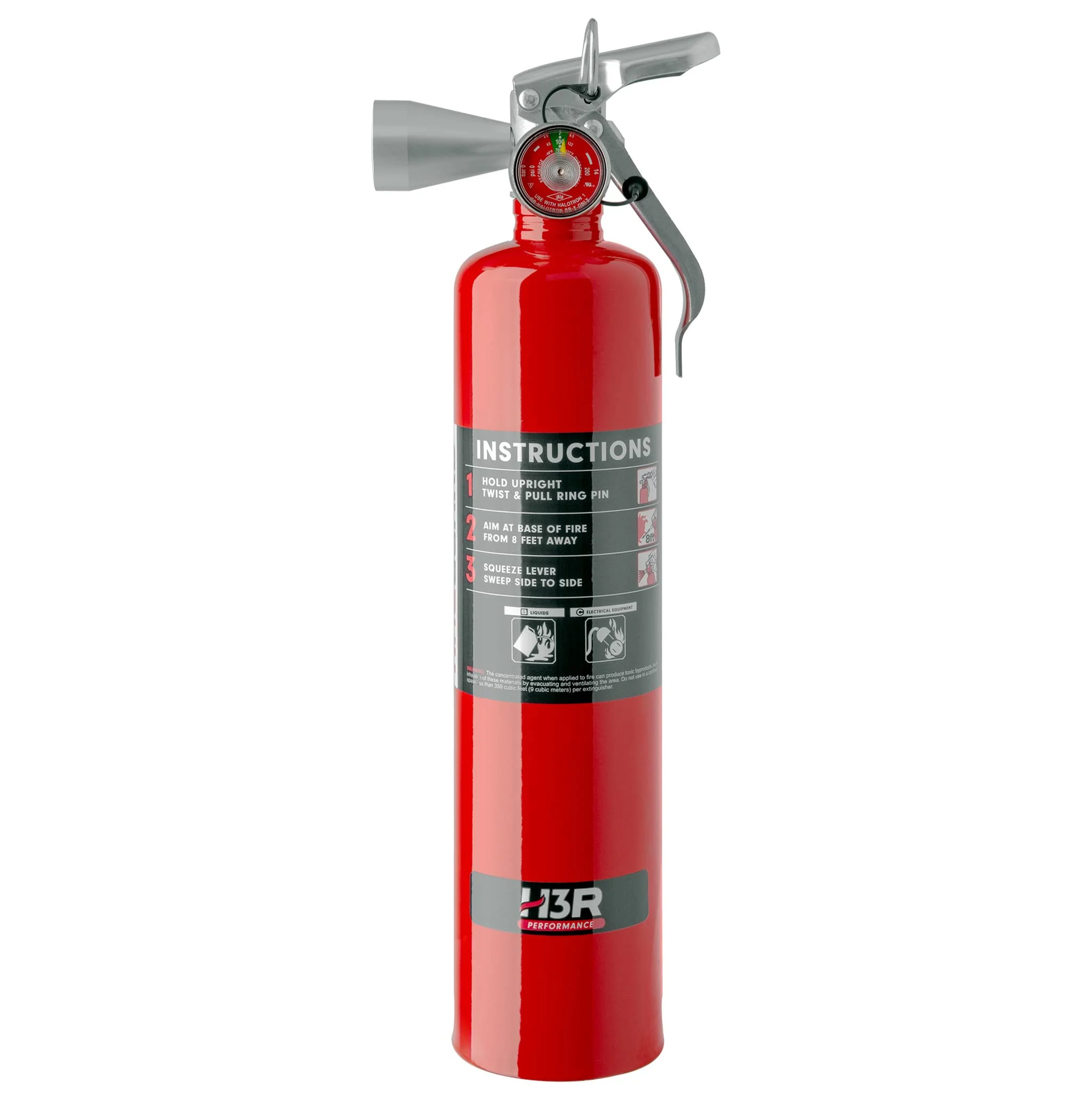 H3R HalGuard Halotron Clean-Agent Fire Extinguisher
