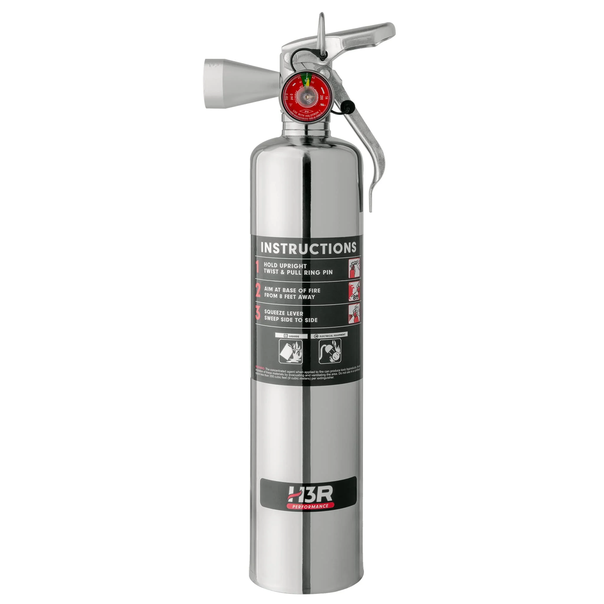 H3R HalGuard Halotron Clean-Agent Fire Extinguisher