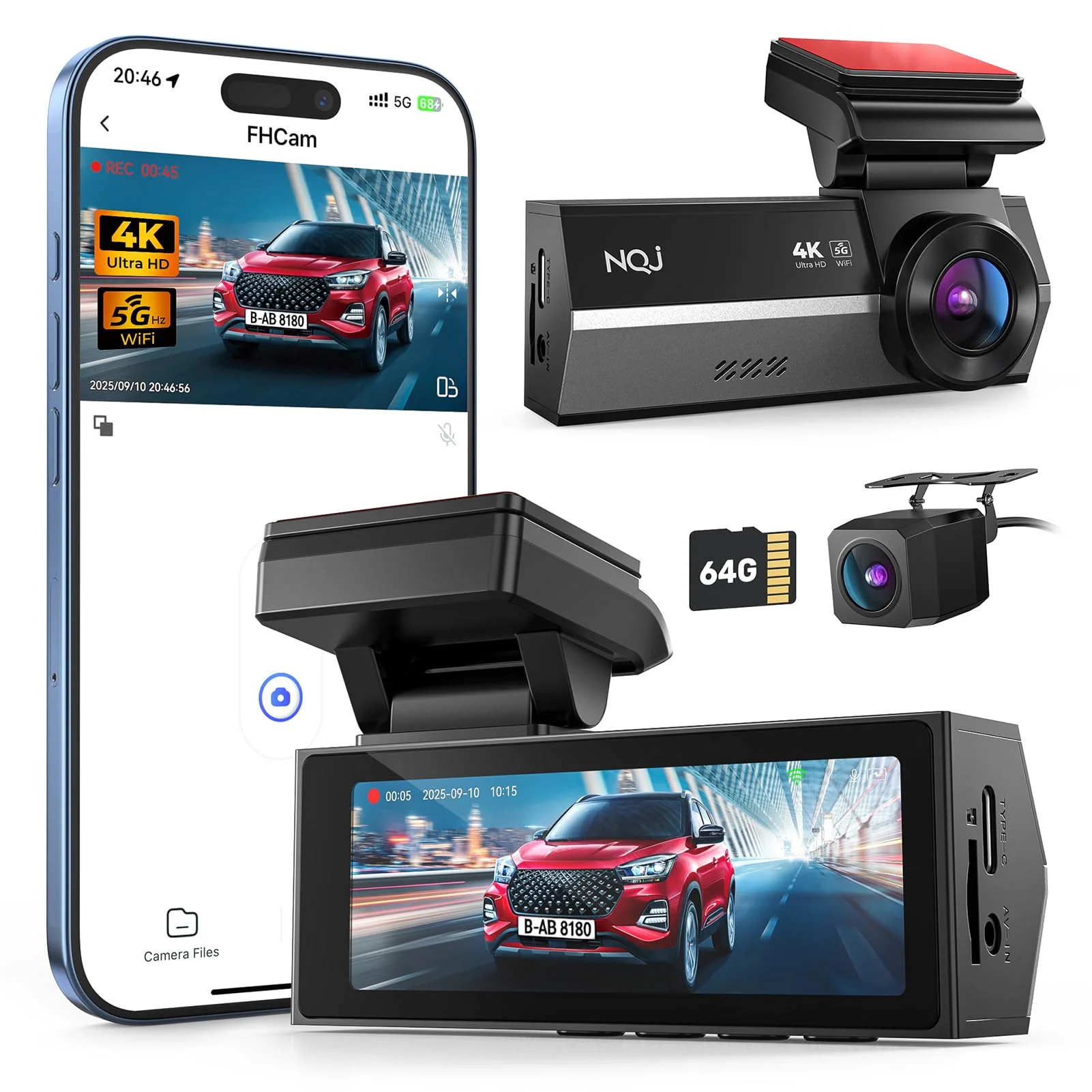 Budget Dual Dash Cam Front and Rear