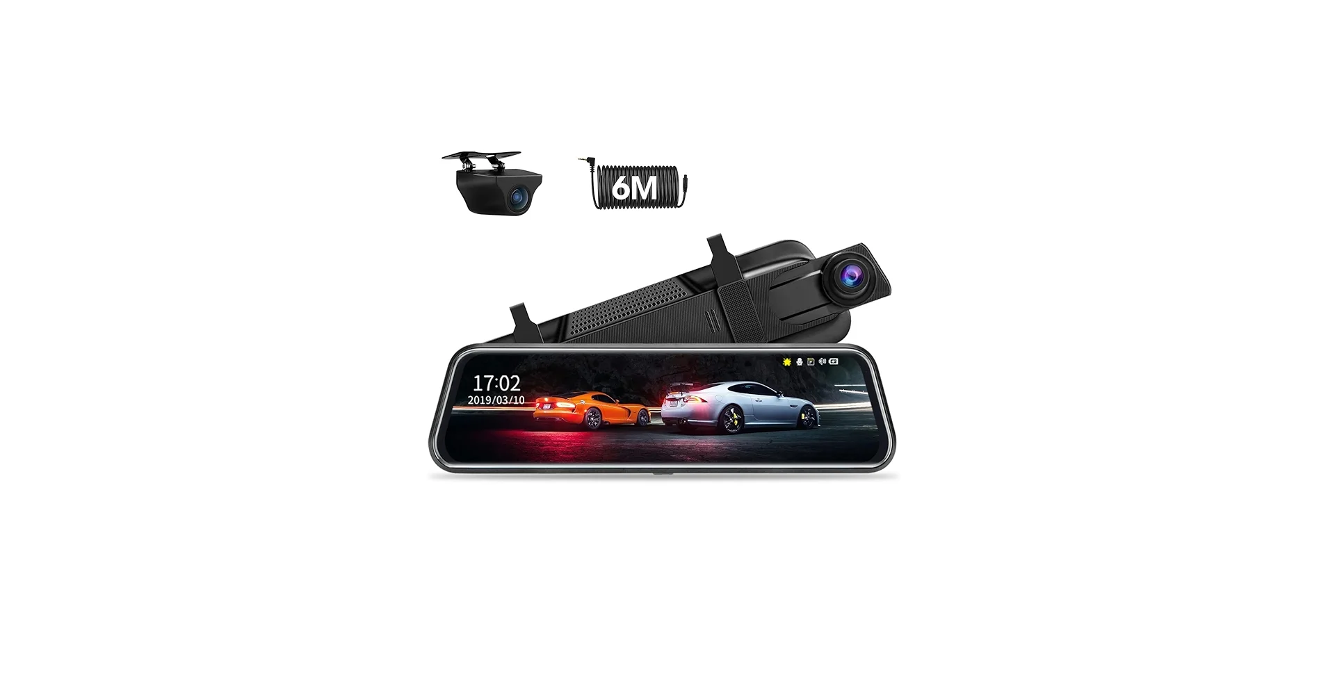 Upgraded 10" Rear View Mirror Dash Cam