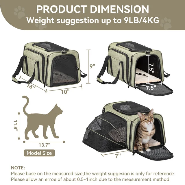 Petsfit Expandable Pet Carrier — Best Pet Carriers for Flying: Airline-Approved