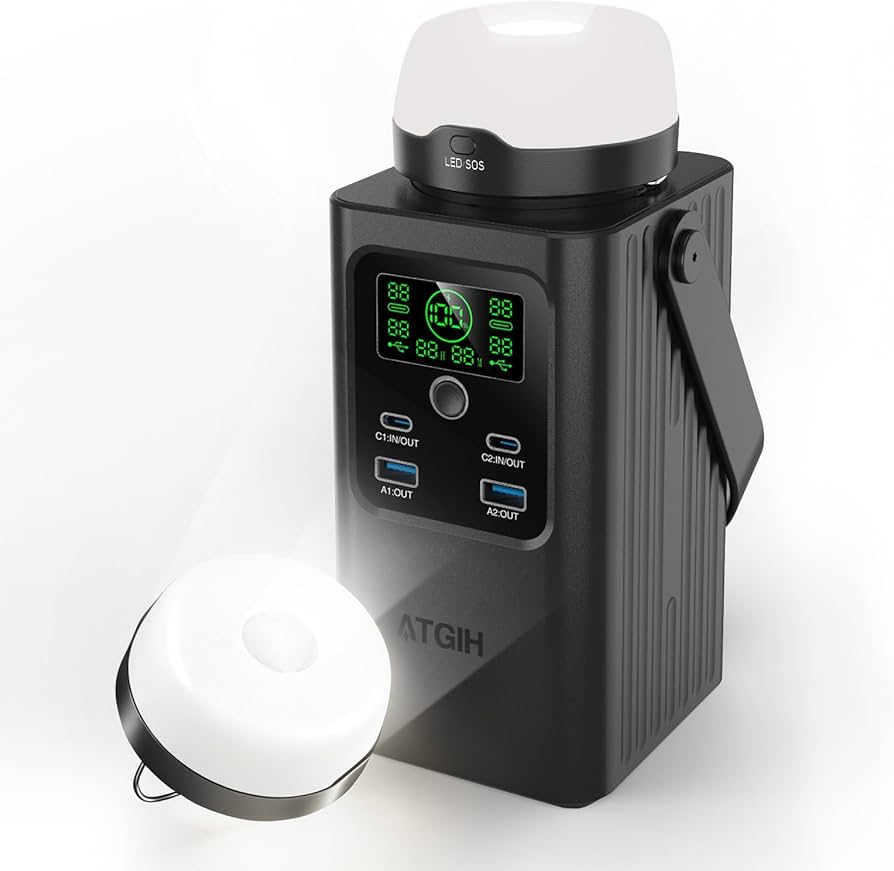 Camping Portable Power Station 198.4 Wh (62000mAh), [Top Safety
