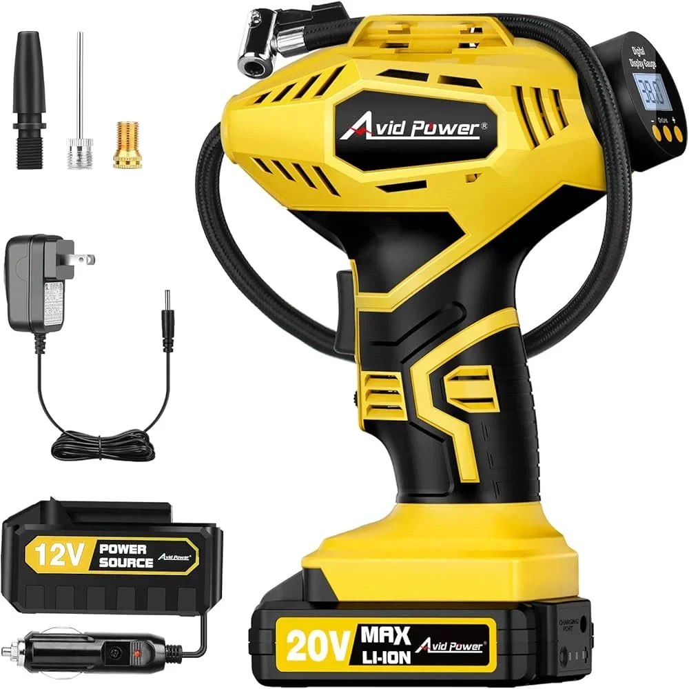 AVID POWER Tire Inflator Portable Air Compressor — Best Portable Tire Inflator for Road Trips (2026 Buying Guide)