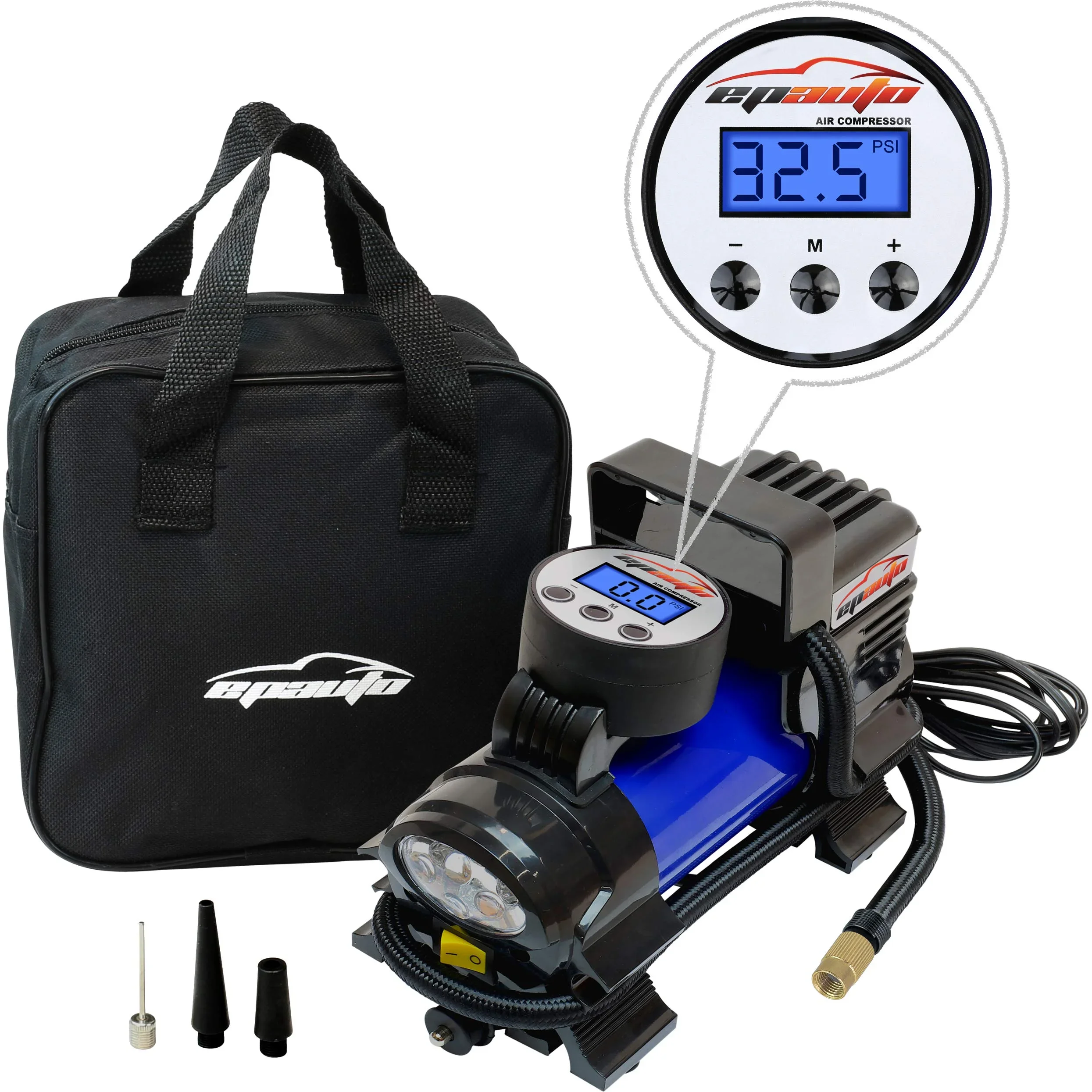 EPAuto 12V DC Portable Air Compressor Pump — Best Portable Tire Inflator for Road Trips (2026 Buying Guide)