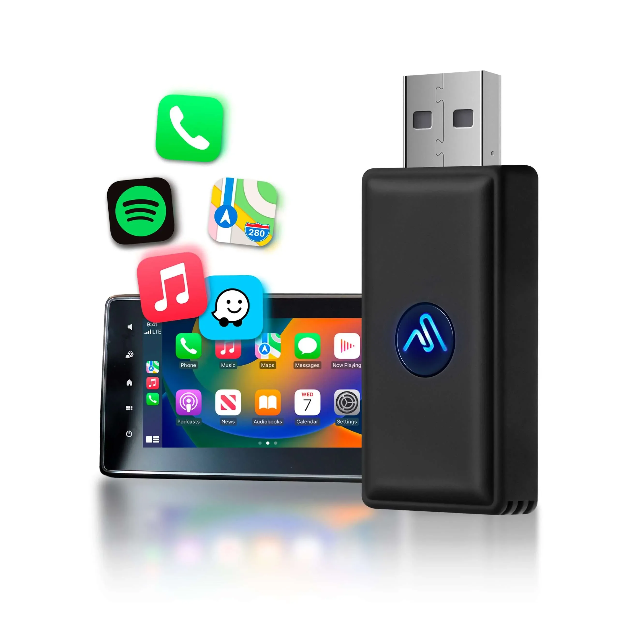 AUTOSKY Wireless CarPlay Adapter