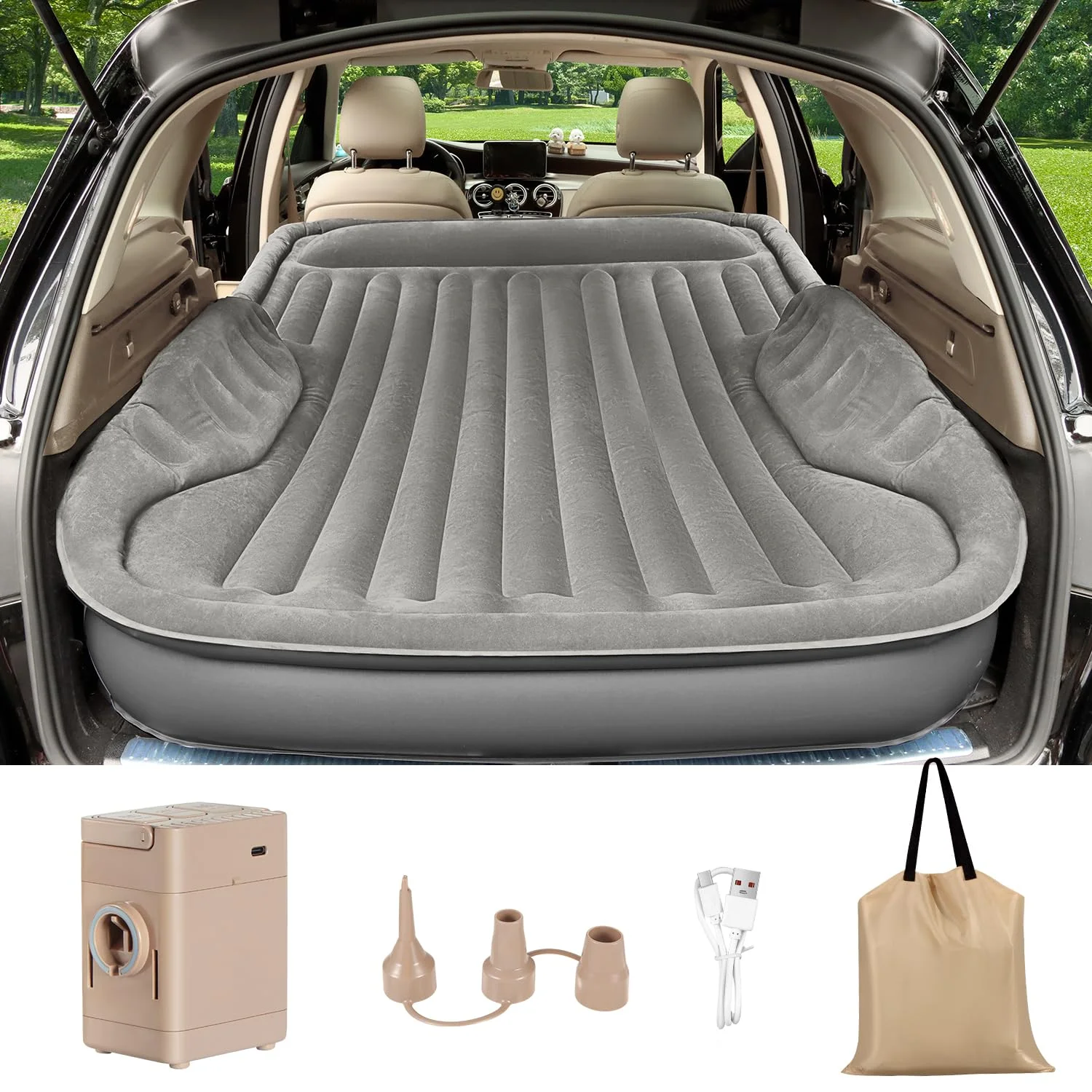 SUV Air Mattress Car Bed (alternate view)