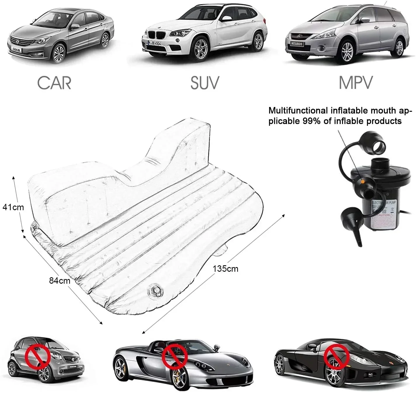 FBSPORT SUV Air Mattress — Can You Sleep in a VW Tiguan? Car Camping Setup