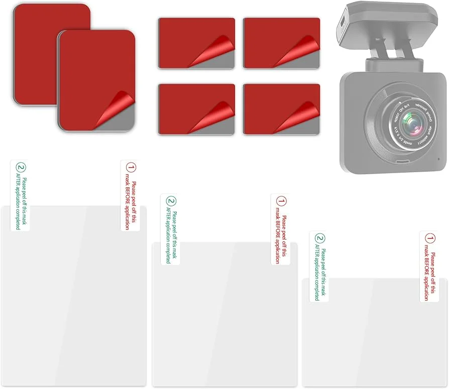 Dash Cam Adhesive Replacement Kit with Electrostatic Film