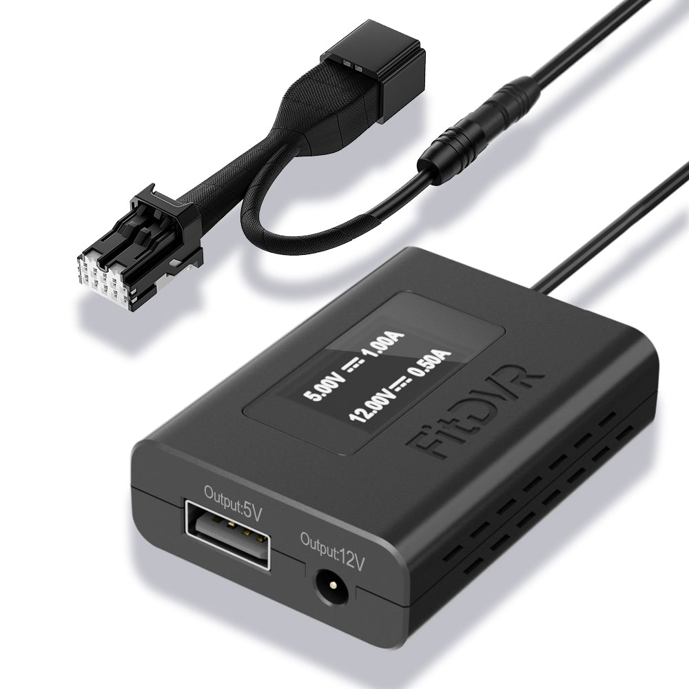 FitDVR Dash Cam Power Adapter (10-Pin)