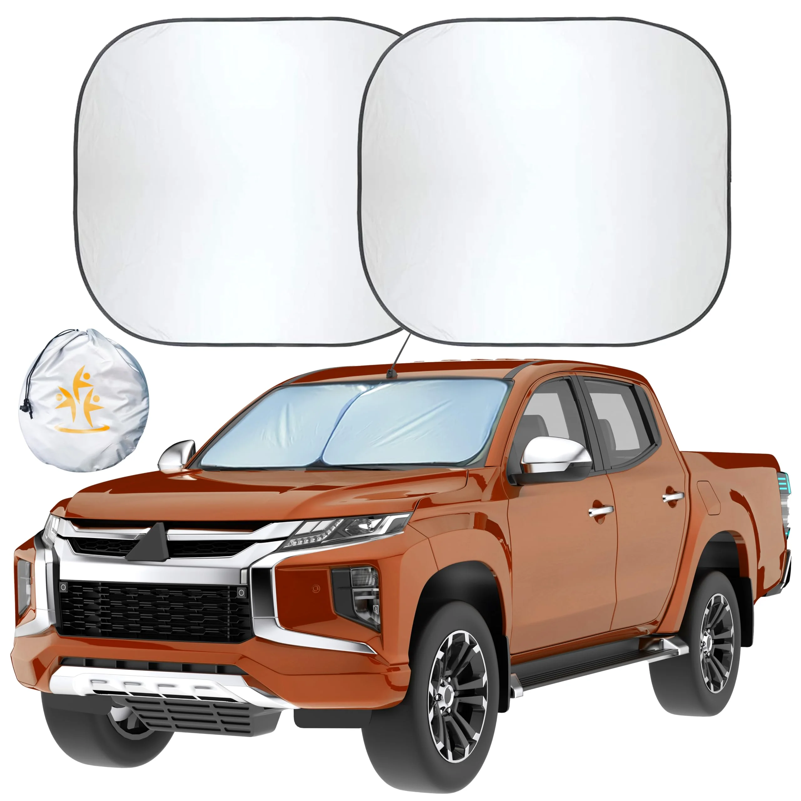 EcoNour Foldable Windshield Sun Shade — Hyundai IONIQ 5 Camping Accessories: V2L Gear