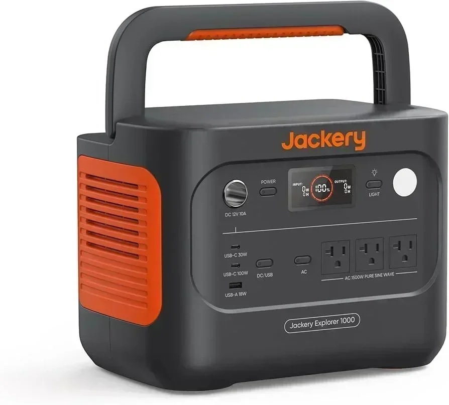 Jackery Explorer 1000 v2 Portable Power Station — Hyundai Ioniq 5 vs Kia EV6 for Car Camping: Which E-GMP Sibling Sleeps Better? (alternate view)
