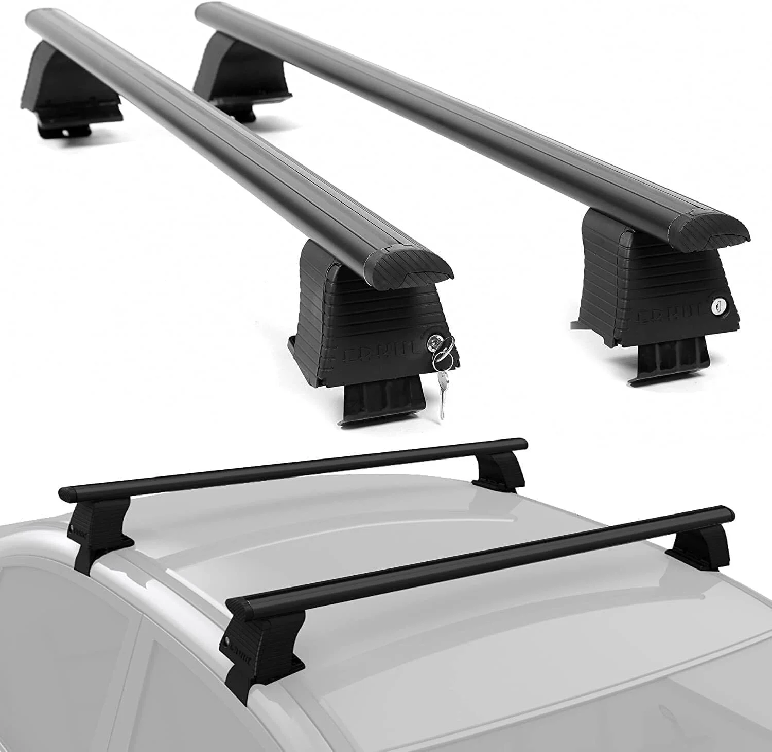 ERKUL Aluminum Roof Rack Crossbars — Best 2026 Hyundai Santa Fe Roof Racks by Trim