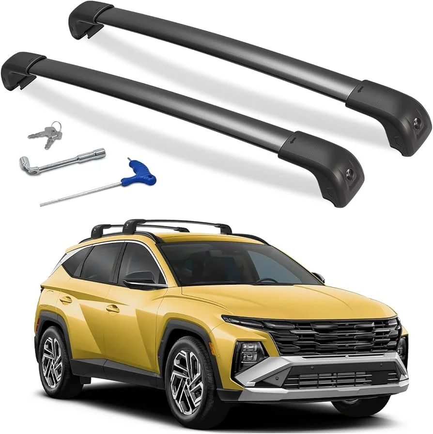 Soruci Lockable Roof Rack Crossbars — Best 2026 Hyundai Santa Fe Roof Racks by Trim