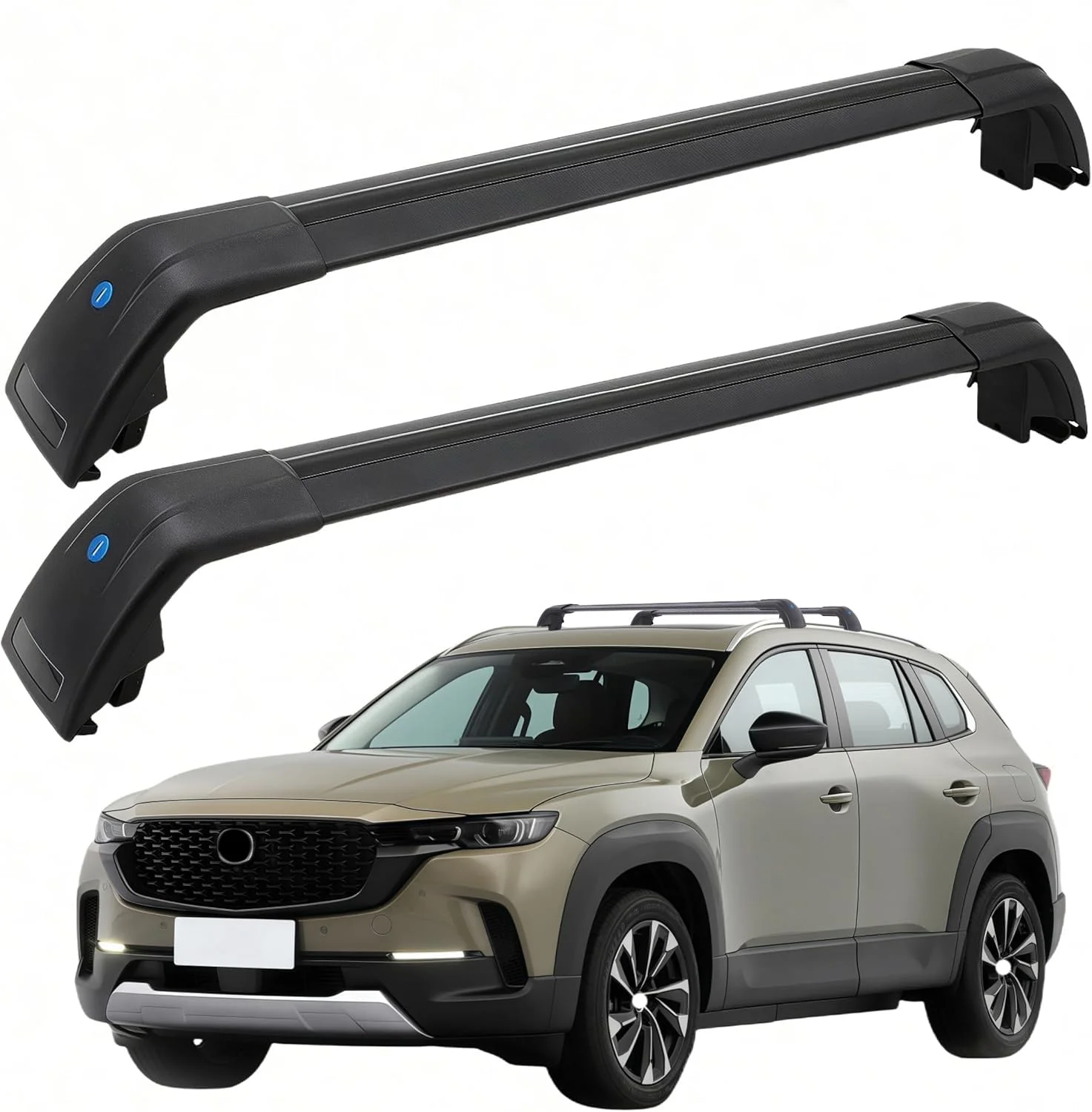 SYDSZ Lockable Aluminum Crossbars — Best 2026 Hyundai Santa Fe Roof Racks by Trim