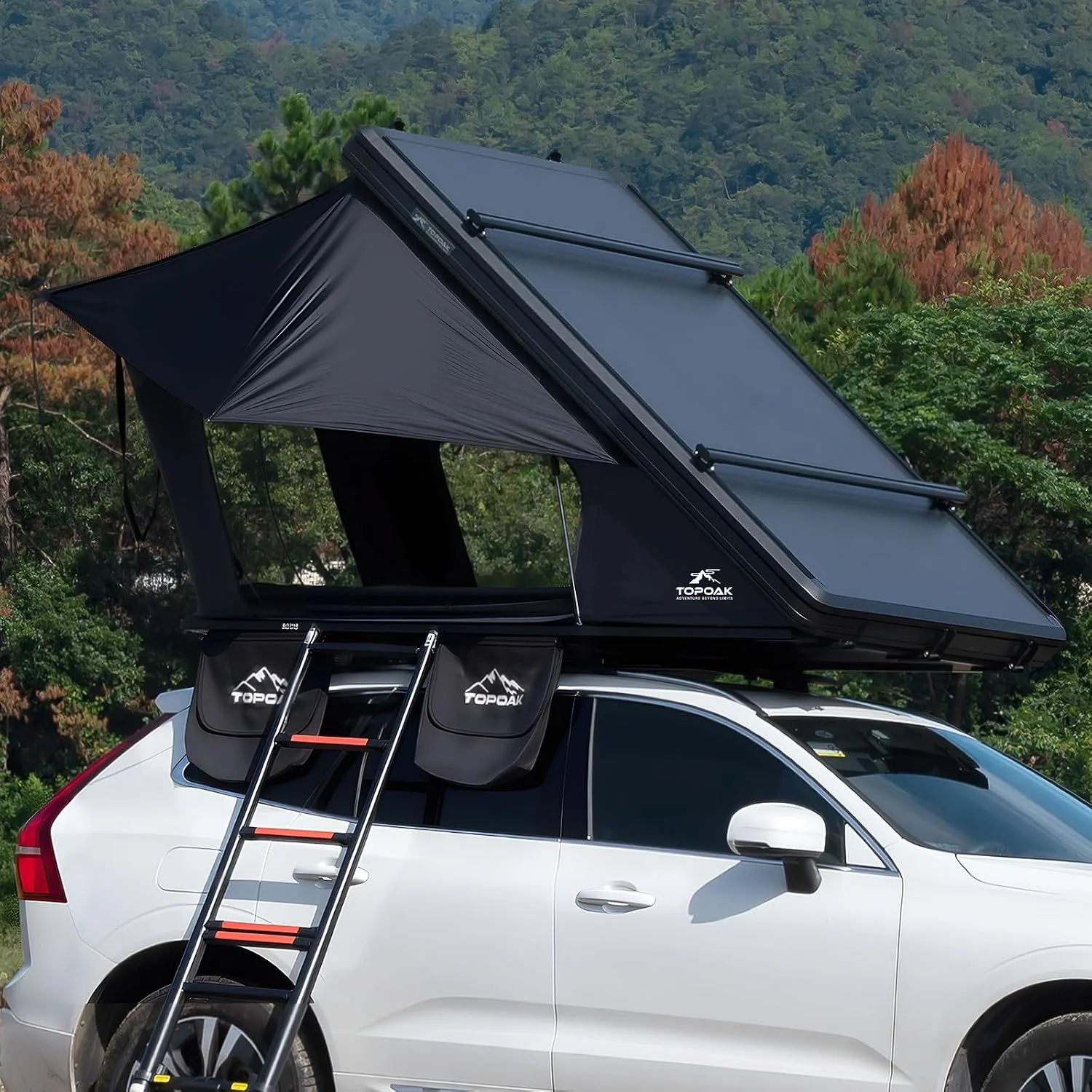 TOPOAK Galaxy Light Hard Shell Rooftop Tent — Rooftop Tent for Volkswagen California Camper (alternate view)