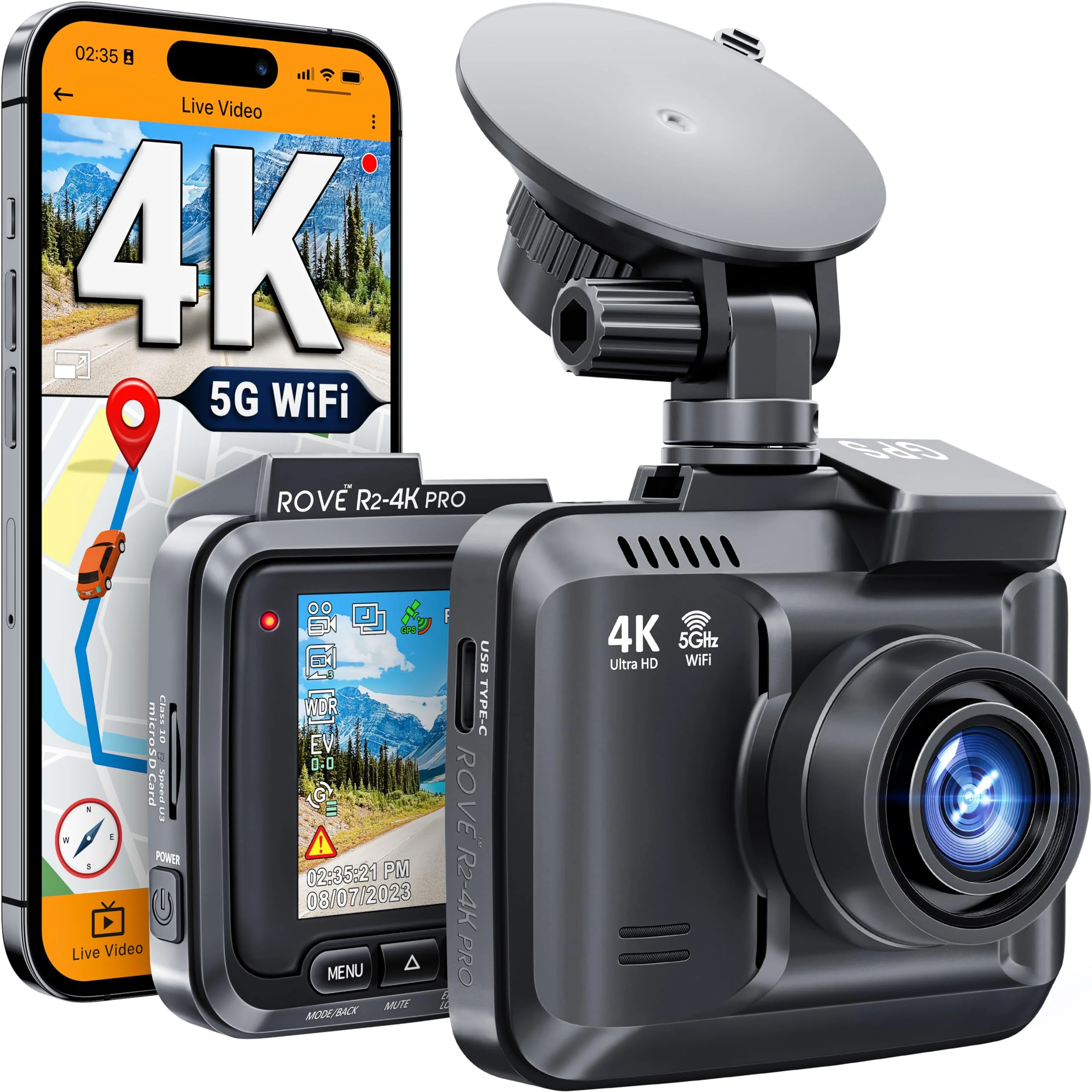 ROVE R2-4K Dash Cam
