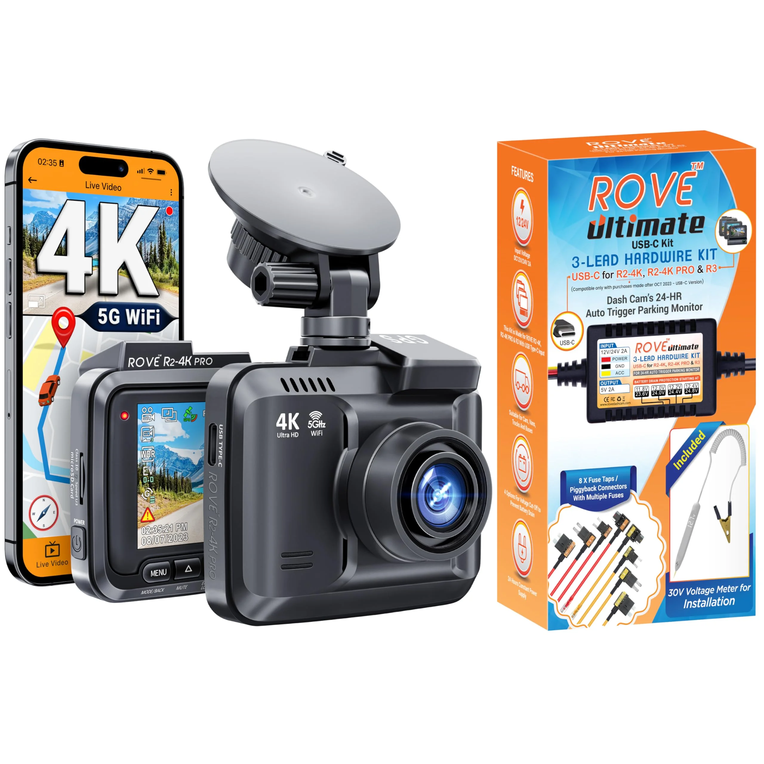 ROVE R2-4K PRO Dash Cam