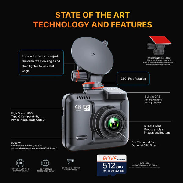 Rove R2-4K Pro Dash Cam