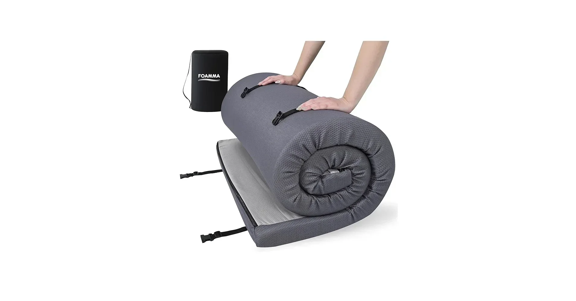 Foamma roll-up foam camping mattress — Toyota RAV4 Car Camping Guide: The Full Sleep-Inside Build (2026)
