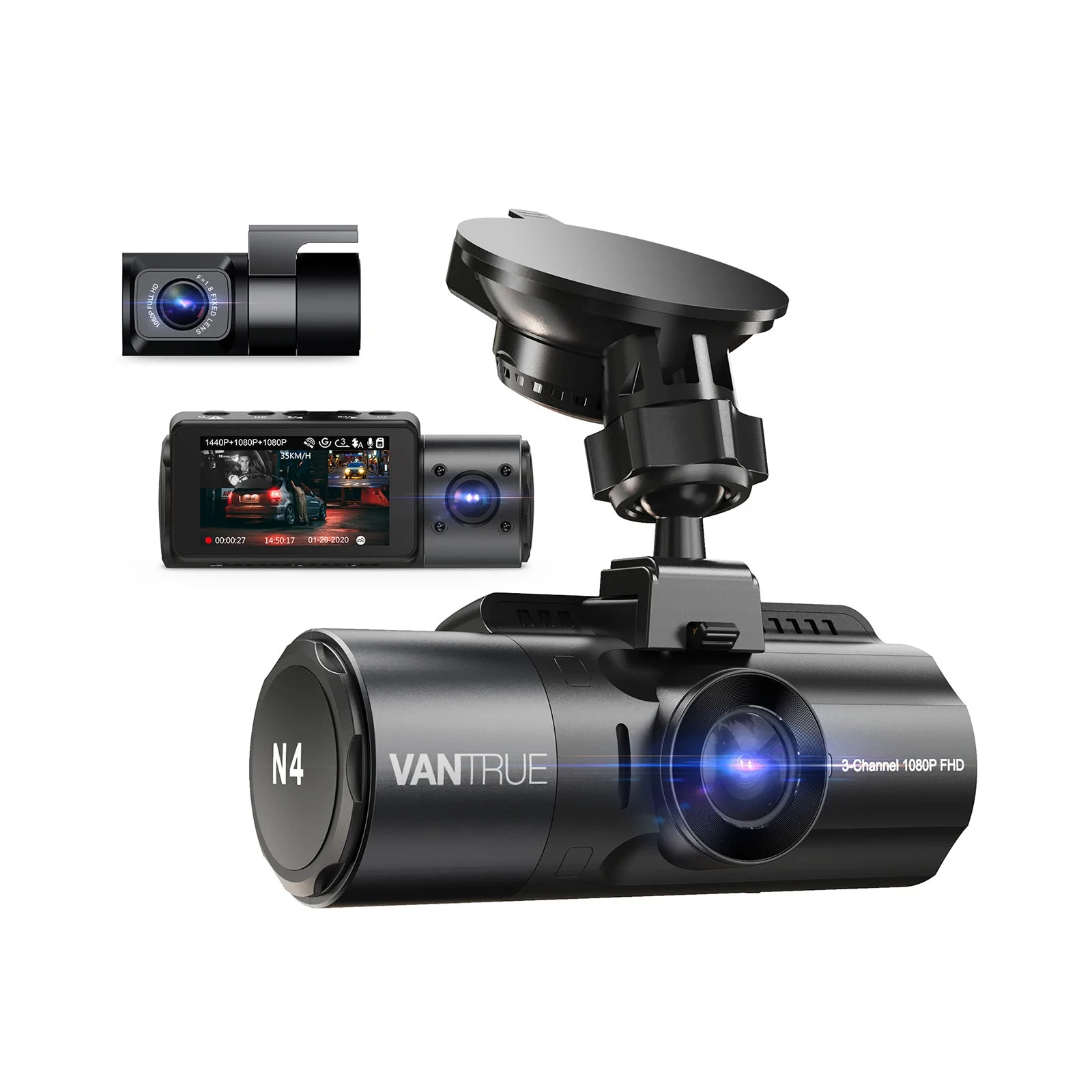 Vantrue N4 3 Channel Dash Cam