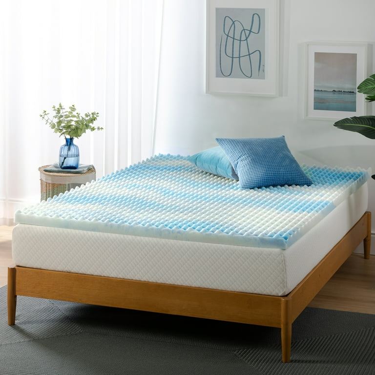 Zinus Swirl Gel Memory Foam Topper