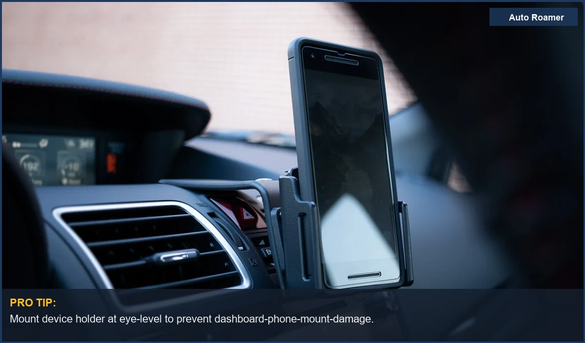Dashboard-phone-mount-damage-car-interior