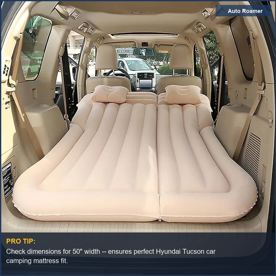 Hyundai Tucson Car Camping Mattress Size Guide